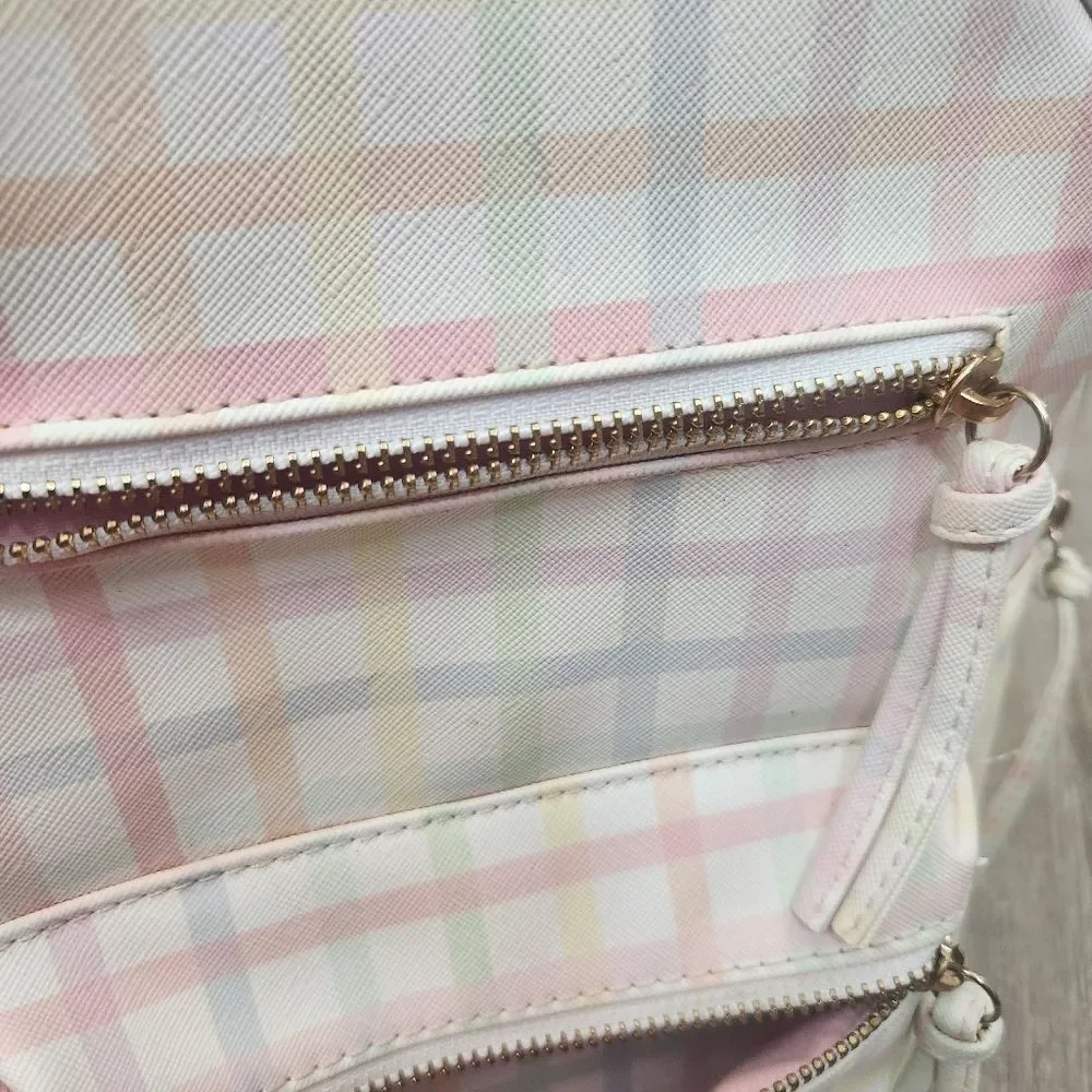 Multi-Color Under One Sky Women's Small Backpack Bag Zipper Pockets Strap Handle - Picture 7 of 13